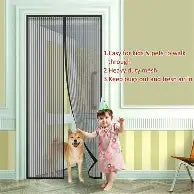 Magic Mesh Magnetic Mosquito Screen Door Net Curtain with Magnets