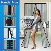 Magic Mesh Magnetic Mosquito Screen Door Net Curtain with Magnets